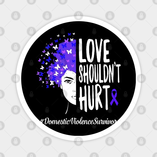 Domestic Violence Survivor Magnet by eraillustrationart